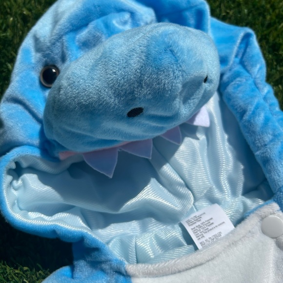 Baby Shark Halloween Costume Pullover Top 12-18M (Months) Hyde & EEK! Plush Blue - Picture 5 of 13